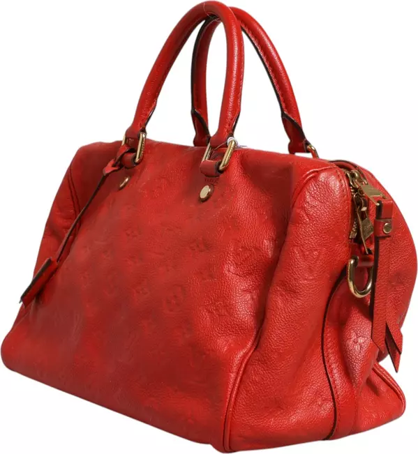 Louis Vuitton  Red Monogram Empreinte Speedy Bandouliere 30 thumbnail 6